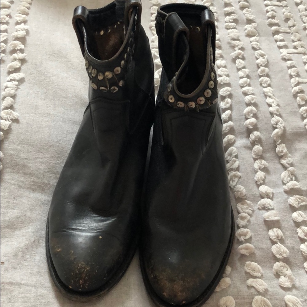 Leather Frye Booties